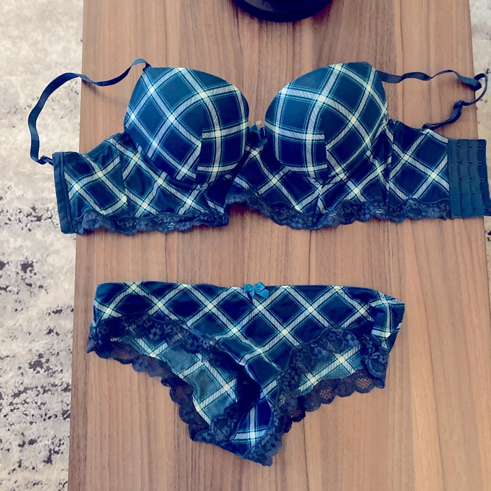 Tartan Bra and Panties set